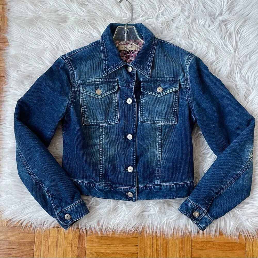 SEE‎ BY CHLOE corduroy blue short jacket